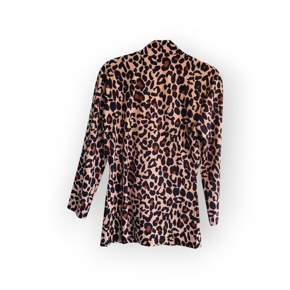Voodoo Vixen Leopard Tie Neck Top NWT Medium - Picture 7 of 14